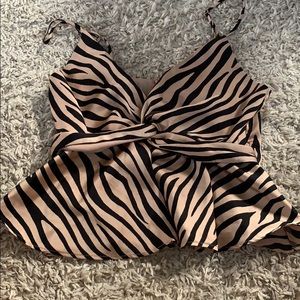 Zebra print top